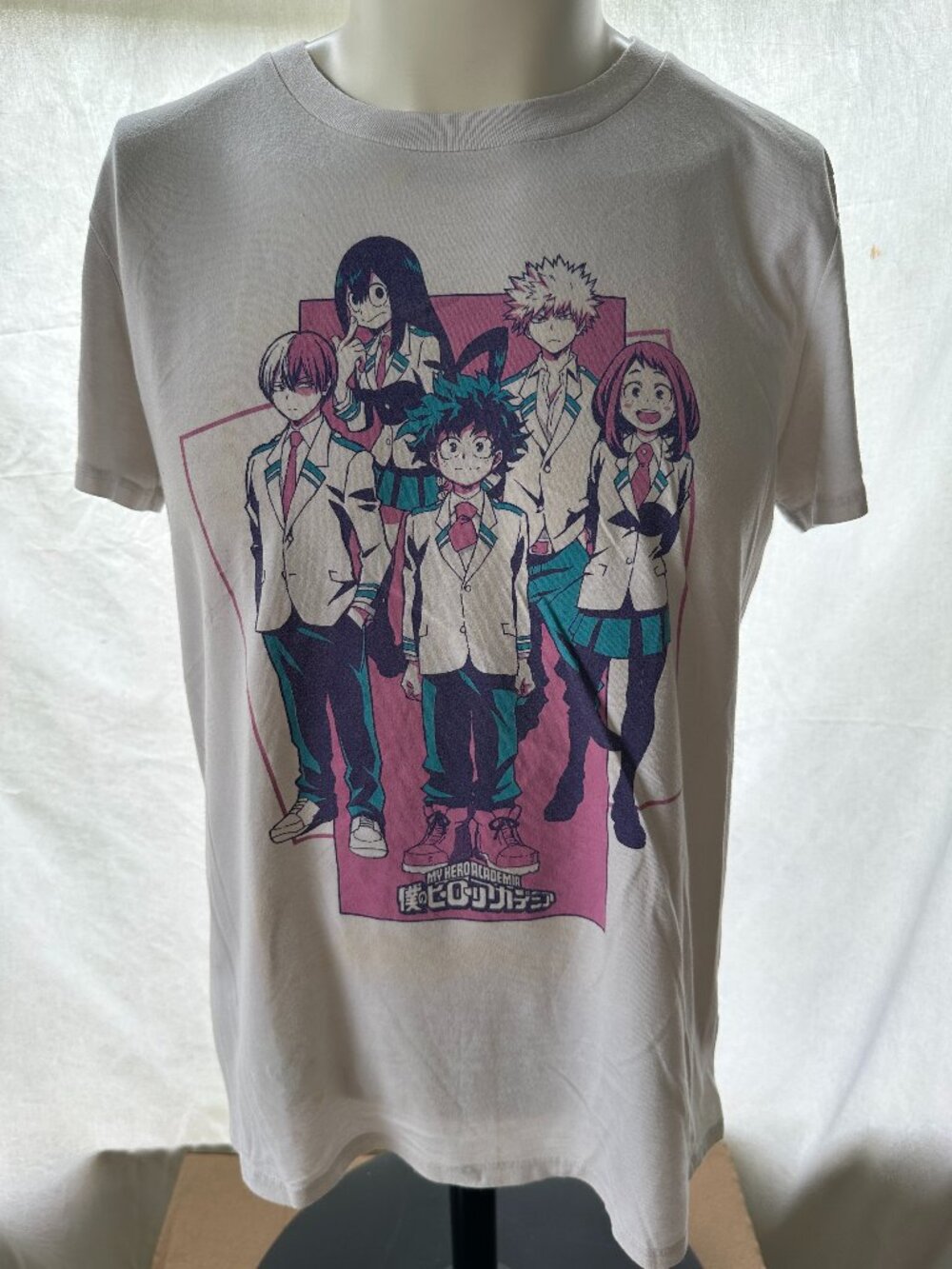 My Hero Academia Men's White T Shirt Size Medium Funimation